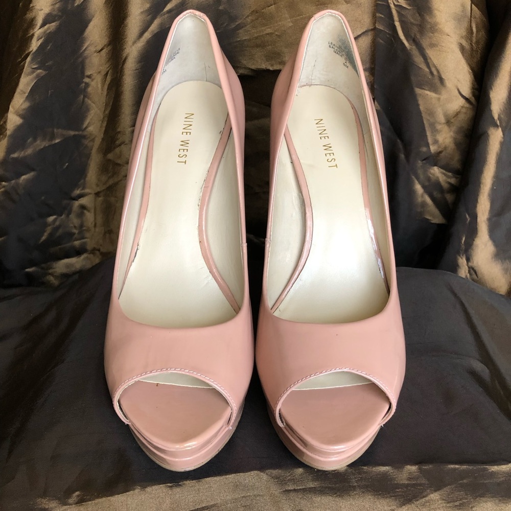Nine West Nude Open Toe Heel - Picture 3 of 4